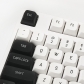 Black White 104+45 CSA Profile PBT Doubleshot Keycap Set Cherry MX Mechanical Gaming Keyboard